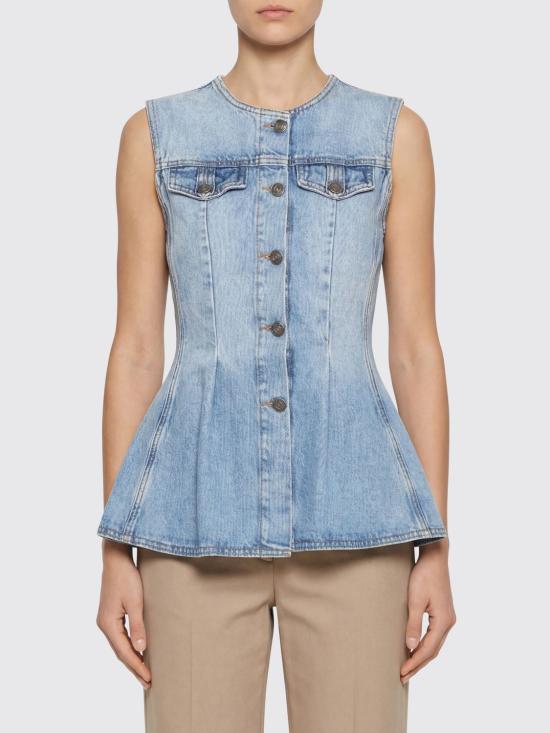 26SS 로테이트 데님 셔츠 115167 1321 Blue