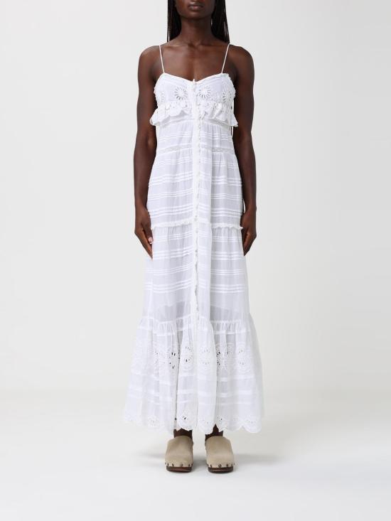 26SS 이자벨마랑에뚜왈 롱 원피스 RO0951FAD1J05E 20WH White