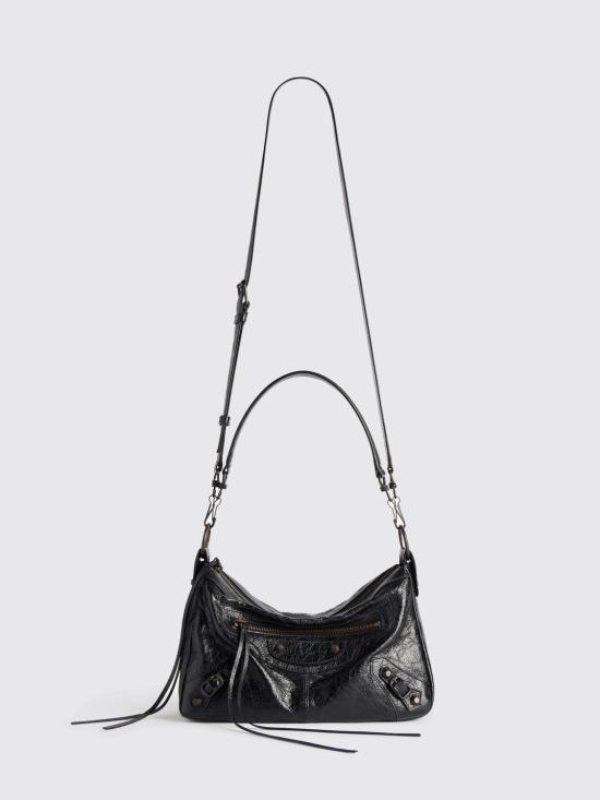 26SS 발렌시아가 르 시티 모토 스몰백 8660572ABEK 1000 Black