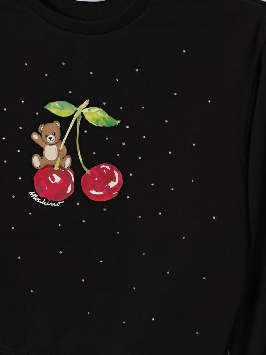 26SS [키즈] 모스키노 풀오버 HDF06OLDA25 60100 Black - MOSCHINO