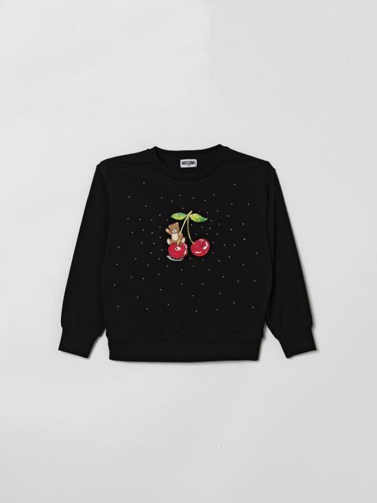 26SS [키즈] 모스키노 풀오버 HDF06OLDA25 60100 Black