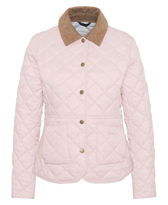 26SS 바버 DEVERON 데브론 퀼티드 자켓 LQU1012 LQU PI14 Primrose pink ice white