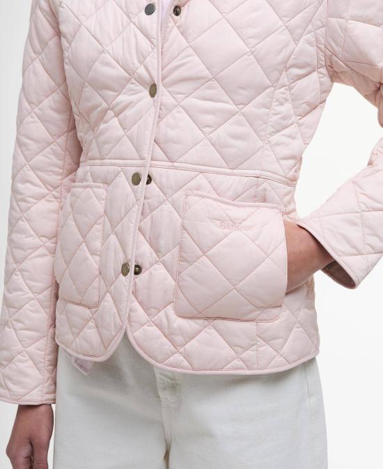 26SS 바버 DEVERON 데브론 퀼티드 자켓 LQU1012 LQU PI14 Primrose pink ice white - BARBOUR