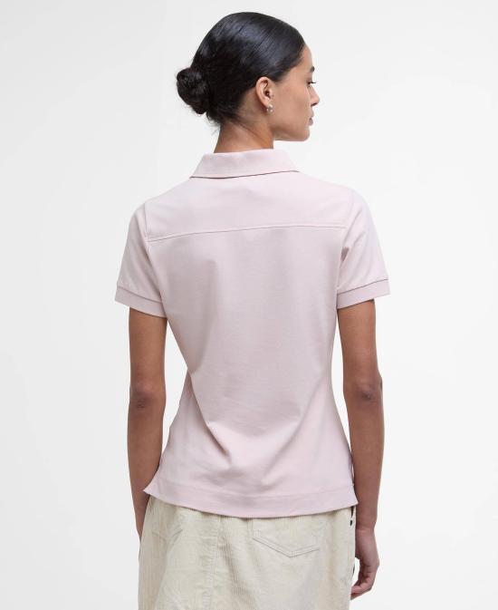 26SS 바버 폴로 티셔츠 LML0634 LML PI38 Primrose pink hessian - BARBOUR