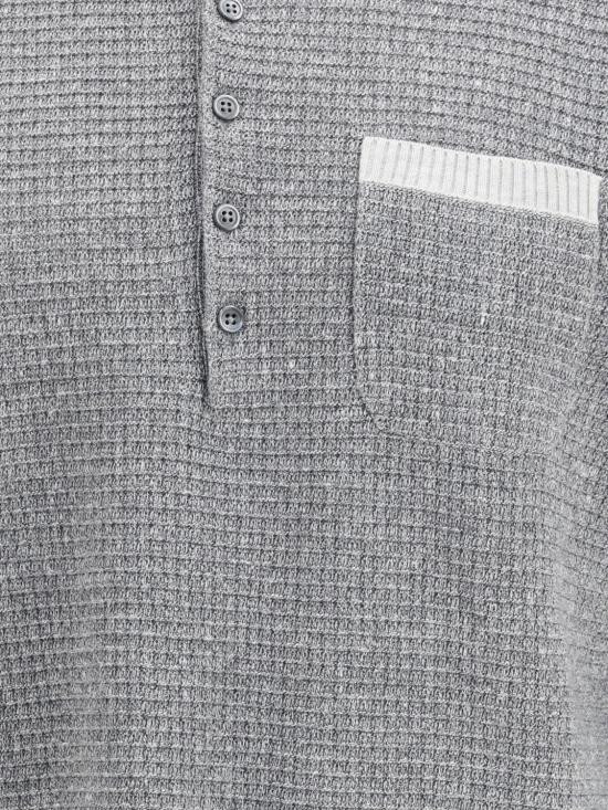 26SS 톰브라운 폴로 티셔츠 MKP156AY6011 055 Grey - THOM BROWNE