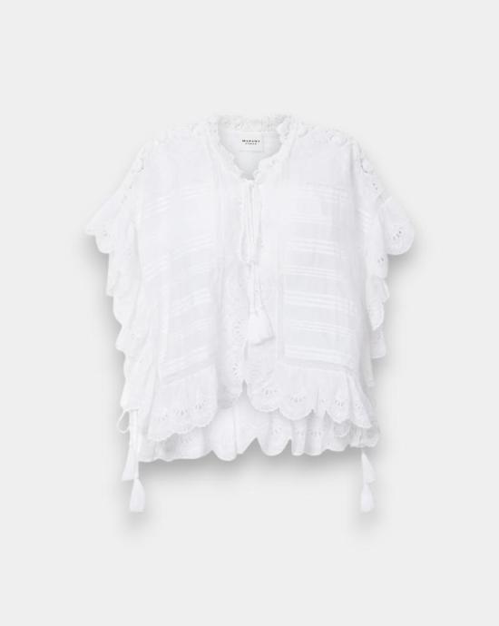 26SS 이자벨마랑 블라우스 HT0768FAD1J05E 20WH White