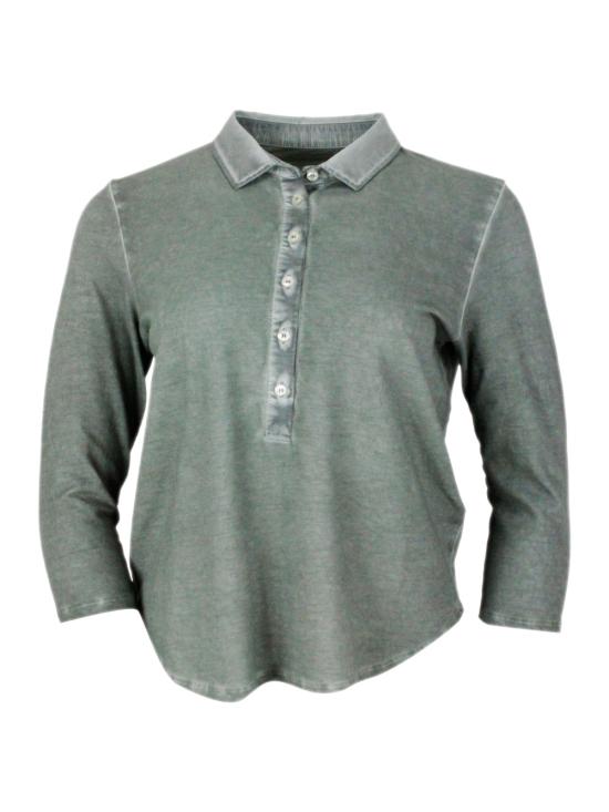 26SS PLOUMANCH 폴로 티셔츠 00W3110 31F Green