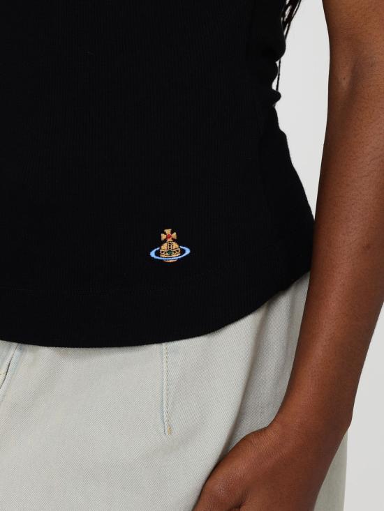 26SS 비비안웨스트우드 민소매 티셔츠 1504000BJ009C N401 Black - VIVIENNE WESTWOOD