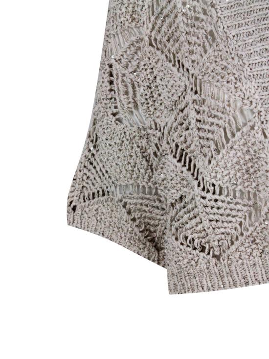 26SS 안토넬리 피렌체 스웨터 PEONIA41767Q 40704 Beige - ANTONELLI FIRENZE