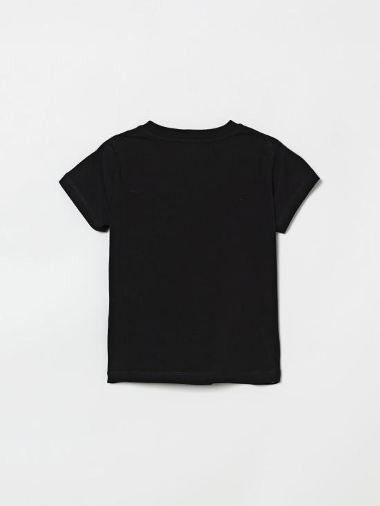 26SS [키즈] 모스키노 티셔츠 HFM06KLBA10 60100 Black - MOSCHINO