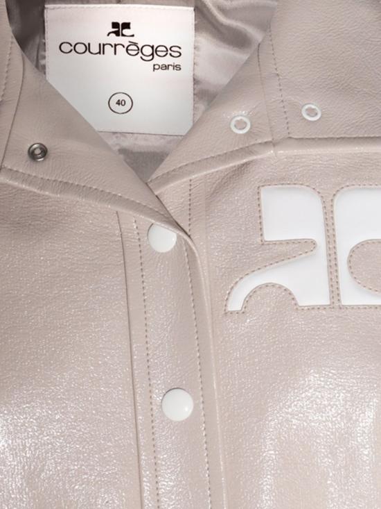 26SS 쿠레쥬 가죽 자켓 PERCBL005VY0014 9100 Grey - COURREGES