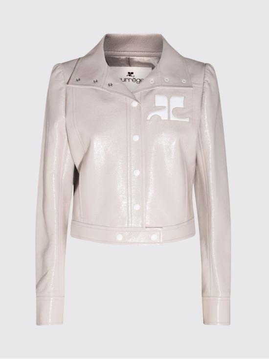 26SS 쿠레쥬 가죽 자켓 PERCBL005VY0014 9100 Grey - COURREGES