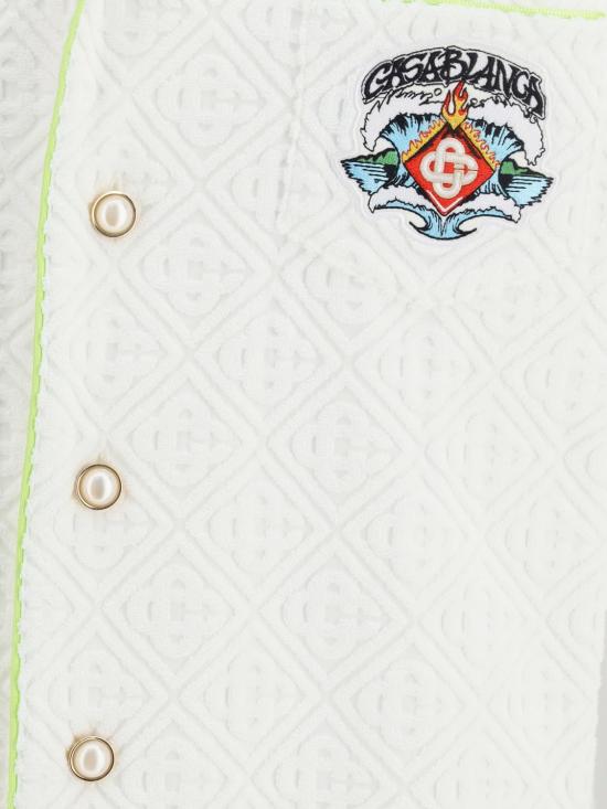 26SS 카사블랑카 반팔 셔츠 MSP26SH085 03 White - CASABLANCA