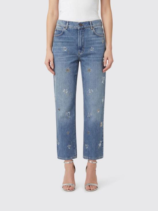 26SS 위켄드막스마라 데님 팬츠 2615181021600 025 Blue