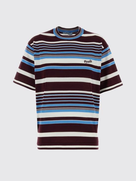 26SS 프라다 반팔 티셔츠 P24B3HSOOO19BR F0RUE Amaranth