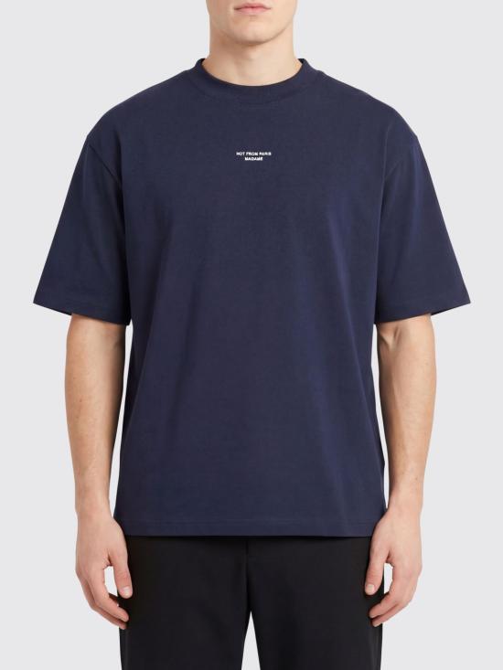 26SS 드롤드무슈 반팔 티셔츠 PERMTS202CO002 NAVY Blue