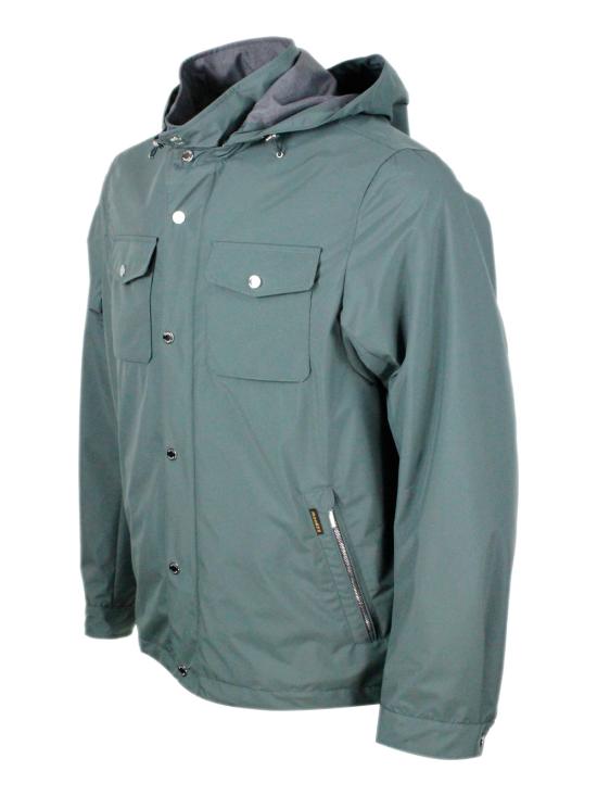 26SS 무레르 수트 자켓 FENZI STU V3757 Verde ginepro - MOORER