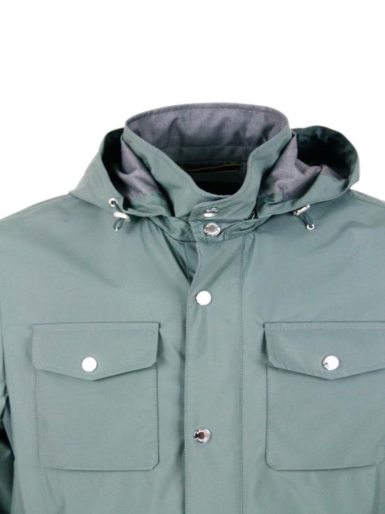 26SS 무레르 수트 자켓 FENZI STU V3757 Verde ginepro - MOORER