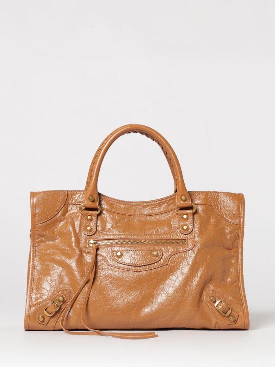 26SS 발렌시아가 르 시티 미디움 백 823058210F6 2630 Brown