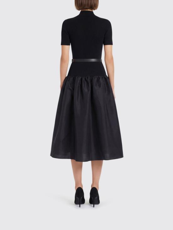 26SS 셀프 포트레이트 롱 원피스 RS26138MAG Black - SELF PORTRAIT