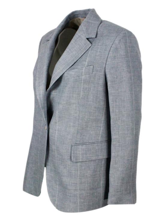 26SS 일레븐티 수트 자켓 M85GIAG02TES0M001 08 Clear Blue - ELEVENTY