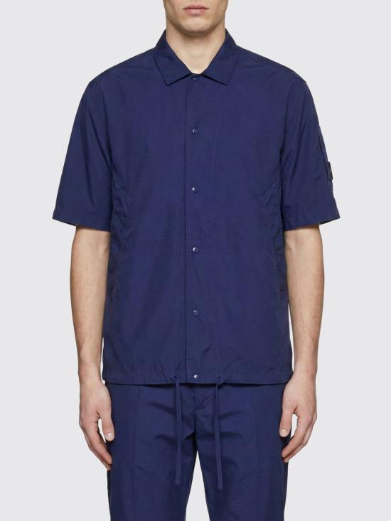 26SS 씨피 컴퍼니 크롬-R 숏슬리브 렌즈 오버셔츠 20CMOS009A005904G 878 Blue