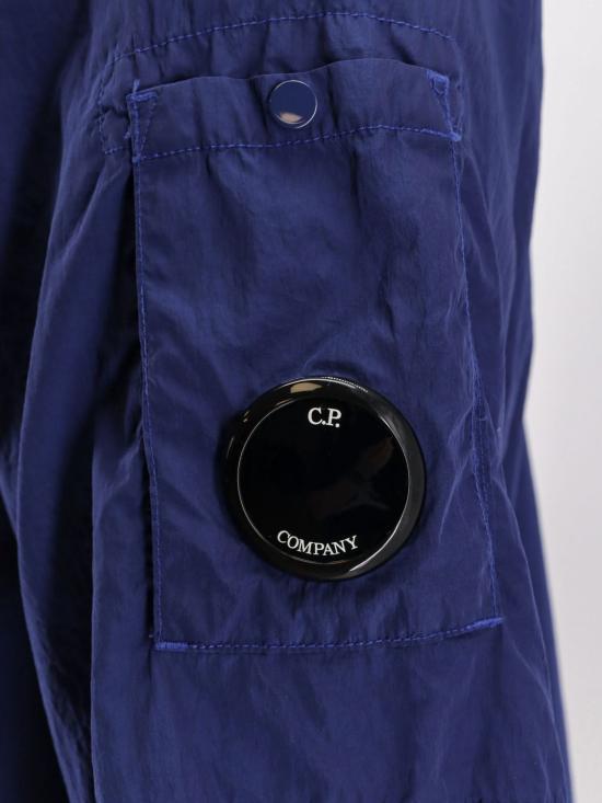 26SS 씨피 컴퍼니 크롬-R 숏슬리브 렌즈 오버셔츠 20CMOS009A005904G 878 Blue - C.P. COMPANY