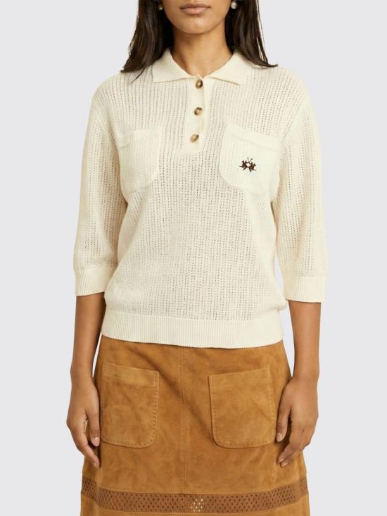 26SS 라 마티나 폴로 티셔츠 WCS002YC054 00002 White