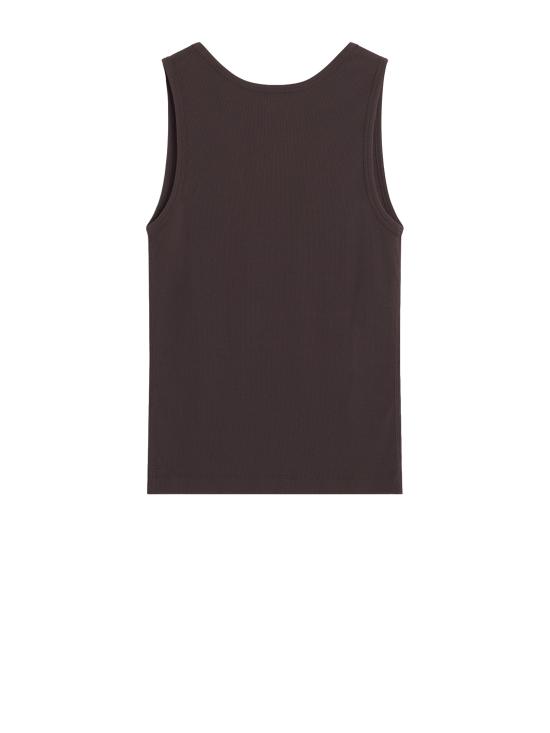 26SS 메종키츠네 베이비 폭스 립드 탱크탑 MW00121KA0033 0423 GANACHE - MAISON KITSUNE