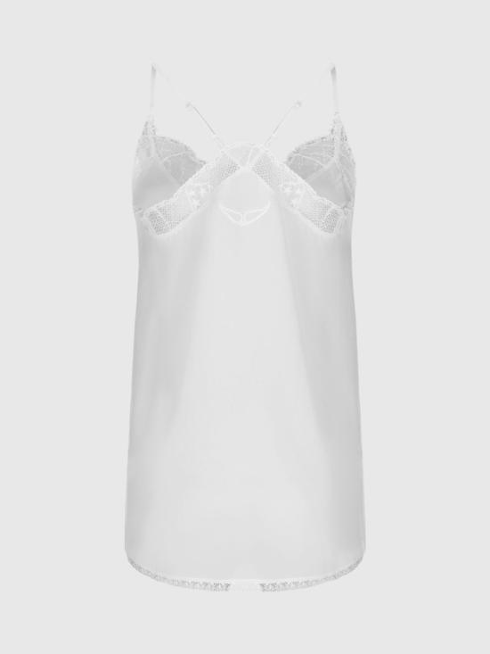 26SS 자딕앤볼테르 CHRISTY 크리스티 레이스 트리밍 실크 캐미솔 WWCR01313 102 Beige - ZADIG & VOLTAIRE