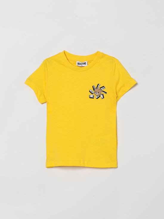 26SS [키즈] 모스키노 티셔츠 HUM05OLAA03 50577 Yellow
