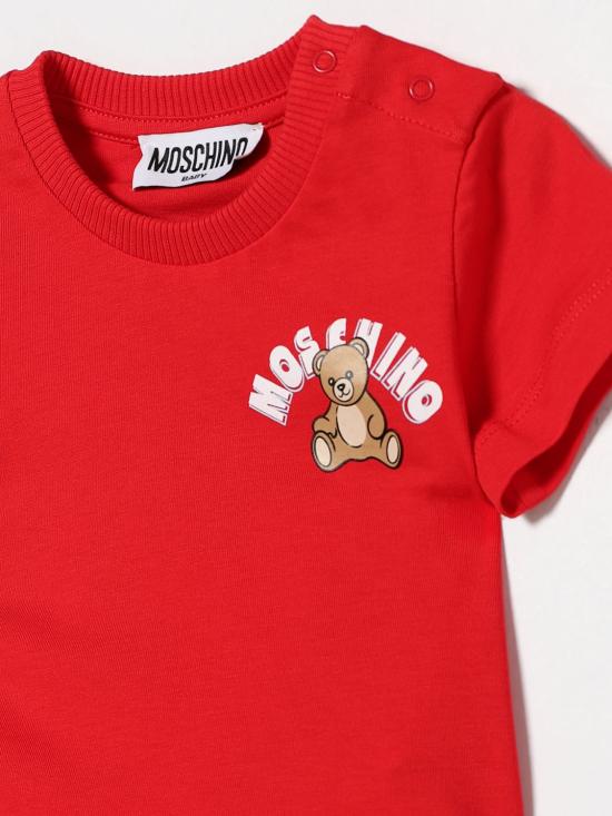 26SS [키즈] 모스키노 티셔츠 MZM047LAA01 50109 Red - MOSCHINO