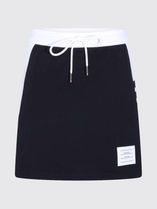 26SS 톰브라운 클래식 4바 저지 미니 스커트 FJK130A03037 415 Blue - THOM BROWNE