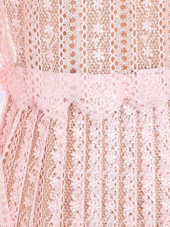 26SS 셀프 포트레이트 롱 원피스 RS26172MP Pink - SELF PORTRAIT