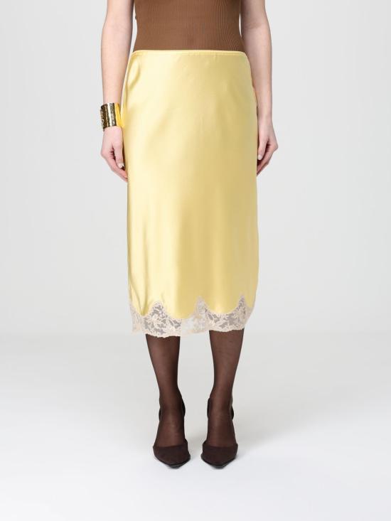 26SS 생로랑 미디 스커트 851414Y7G27 7262 Yellow