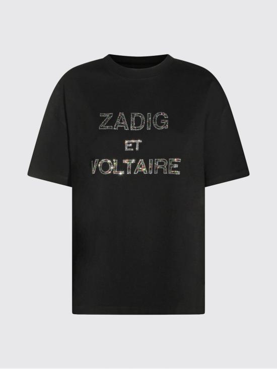 26SS 자딕앤볼테르 반팔 티셔츠 JWTS02883 011 Black - ZADIG & VOLTAIRE