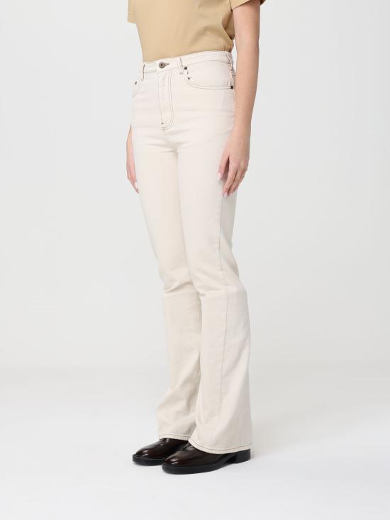 26SS 버버리 하이 라이즈 부츠컷 진 8118523 White - BURBERRY