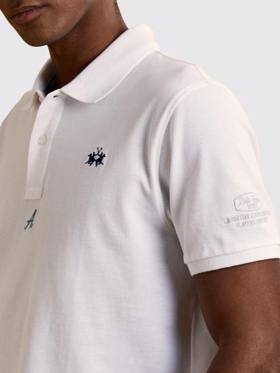 26SS 라 마티나 폴로 티셔츠 MCP021PK202 00001 White - LA MARTINA