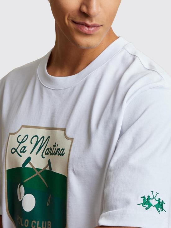 26SS 라 마티나 반팔 티셔츠 MCR325JS303 00001 White - LA MARTINA