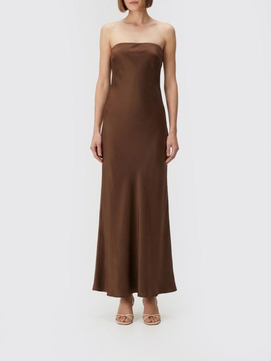 26SS 포르테포르테 롱 원피스 14555MYDRESS 03093 Brown