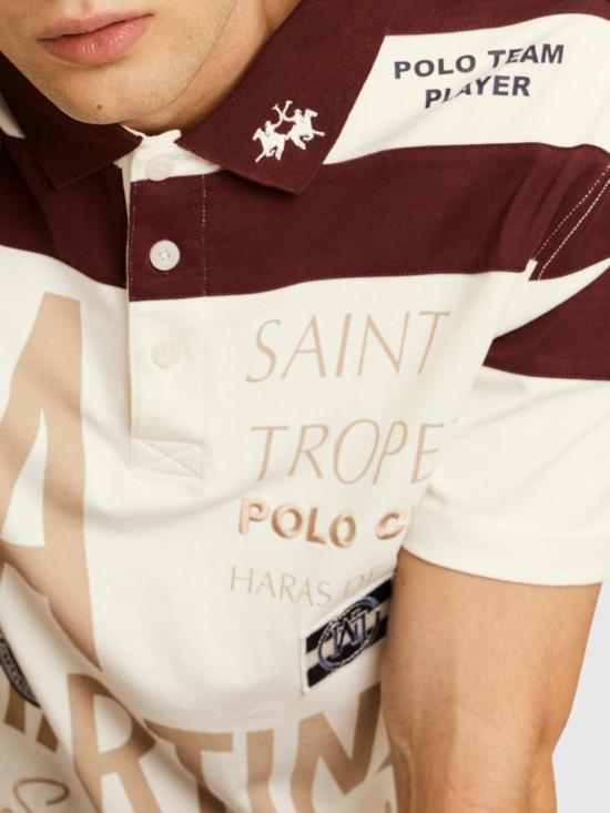 26SS 라 마티나 폴로 티셔츠 MCP600JS409 00002 White - LA MARTINA