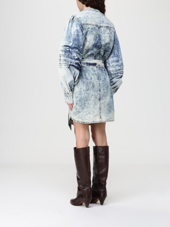 26SS 이자벨마랑에뚜왈 롱 원피스 RO1005FAD1H04E 30BU Gnawed Blue - ISABEL MARANT ETOILE