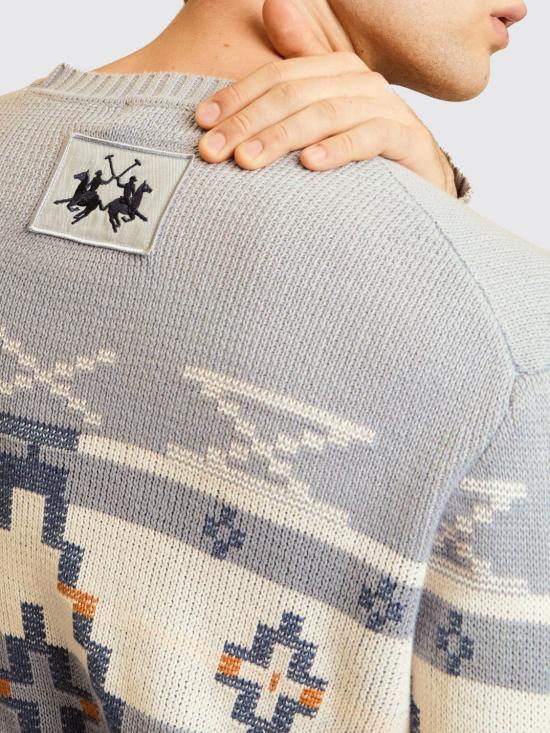 26SS 라 마티나 스웨터 MCS008YC046 F7448 Blue - LA MARTINA