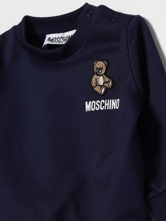 26SS [키즈] 모스키노 풀오버 MUF06BLCA19 40016 Navy - MOSCHINO