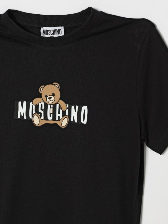 26SS [키즈] 모스키노 티셔츠 HZM058LAA03 60100 Black - MOSCHINO