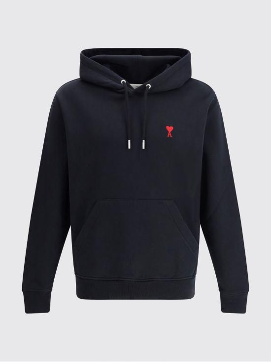 26SS 아미 긴팔 티셔츠 BFUSW235730 001 Black - AMI