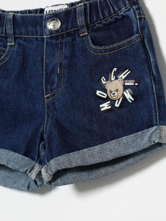 26SS [키즈] 모스키노 쇼츠/버뮤다 MUQ01TL0E34 41104 Blue - MOSCHINO