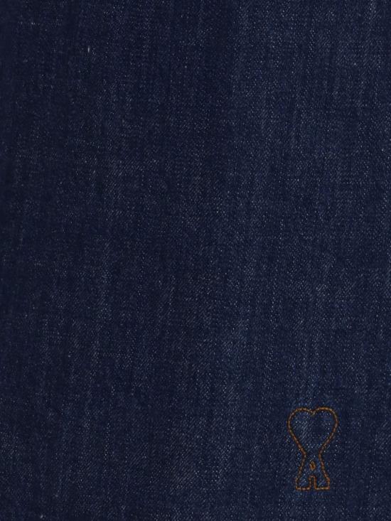 26SS 아미 코튼 쇼츠 스트랩 드레스 FDR665DE0122 402 Indigo - AMI