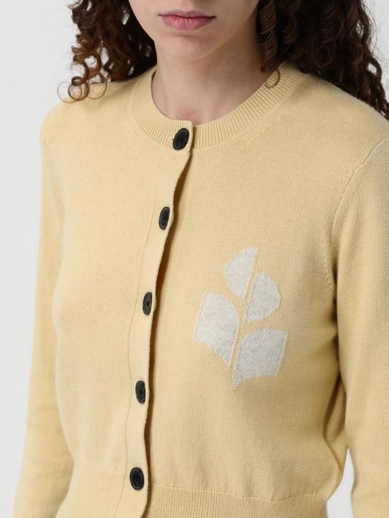 26SS 이자벨마랑에뚜왈 뉴턴 코튼 가디건 CA0040FAA1X05E 10LY Yellow - ISABEL MARANT ETOILE
