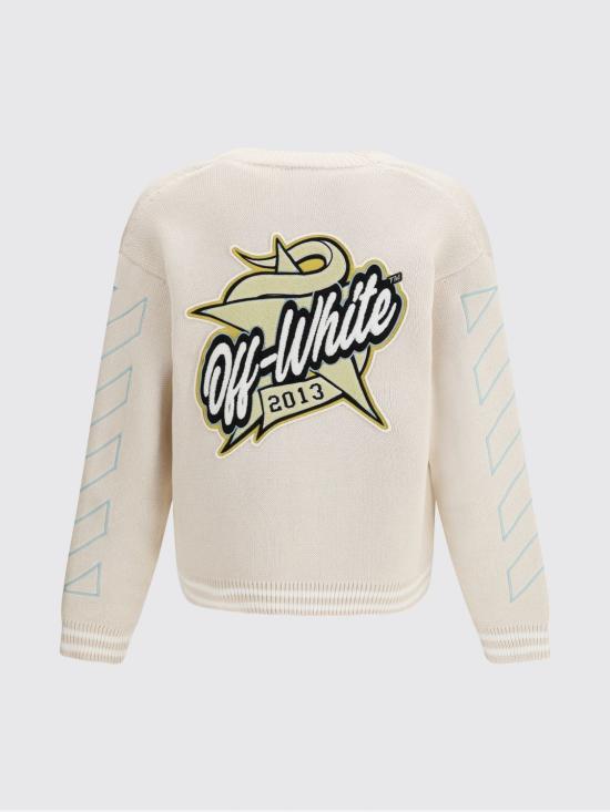 26SS 오프화이트 스웨터 44MHB019S26K001 1010 Yellow Cream - OFF WHITE